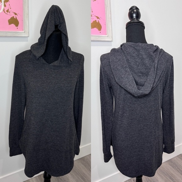 Nordstrom Freeloader Dark Gray Lightweight Women’s Hoodie (S) - Picture 1 of 9
